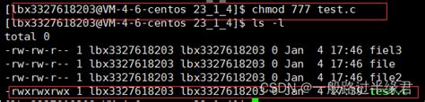chmod 777 testdir r.